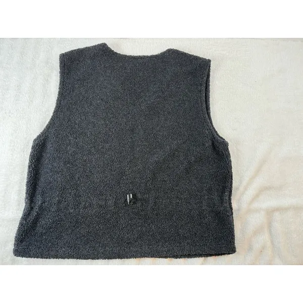 Vintage Kelly Sport Yukon Fleece Vest Women’s Medium Gray Zip‎ Up Made in Canada - Image 6