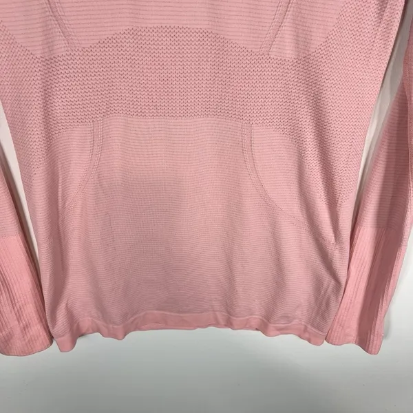 Lululemon Swiftly Tech Long Sleeve Crew Sz 8‎ Pink Thumbholes Workout Yoga - Image 3