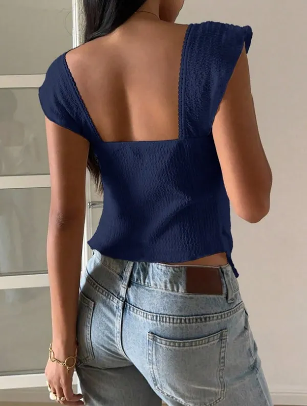 Blue women's top - Image 2