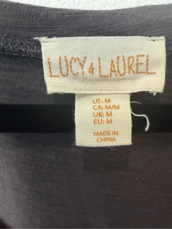 Lucy & Laurel Embellished Boho Chic Tank Top Size M - Image 10