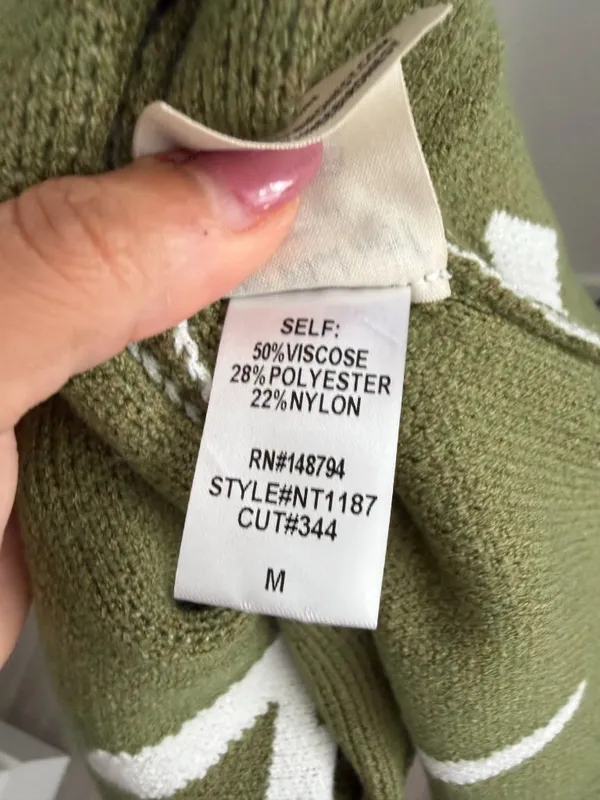 THREE BIRD NEST Green S Sweater Size Medium NEW NWT - Image 7