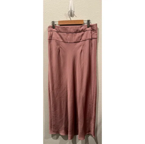 FREE PEOPLE Normani Bias Mauve Midi Skirt - Image 5