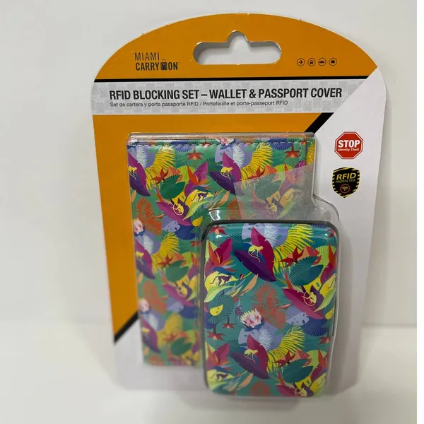 Miami Carry On RFID Blocking Set Wallet & Passport Holder Cover NEW - Image 2