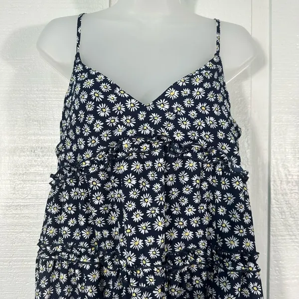ROWA Navy Floral Spaghetti Strap Babydoll Dress Size XL NWT - Image 3
