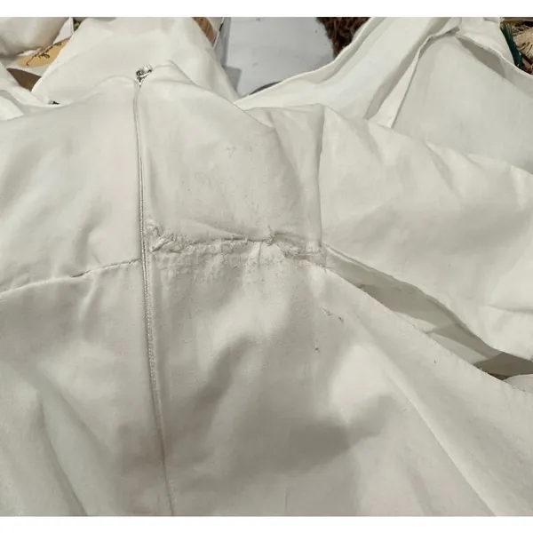 Endless Rose Cottage Midi Dress SMALL Cut Out Waist Ruffle Cotton Designer $110 - Image 12