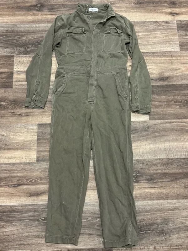 Carly Jean Los Angeles CJLA Charlie Olive Green Jumpsuit Women’s Small - Image 2