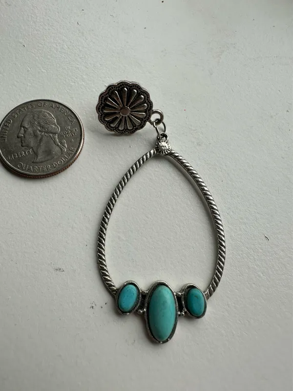 Turquoise earrings - Image 2
