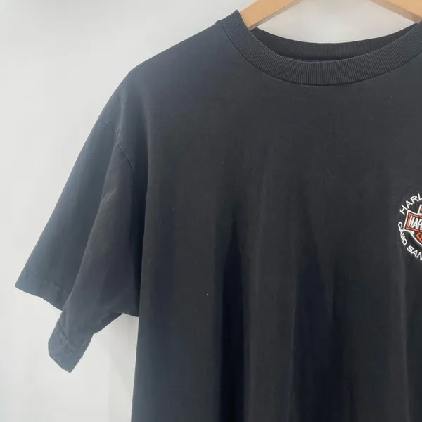 HARLEY DAVIDSON Motorcycles T-Shirt Size S/M Cabo San Lucas Mexico Embroidery - Image 8