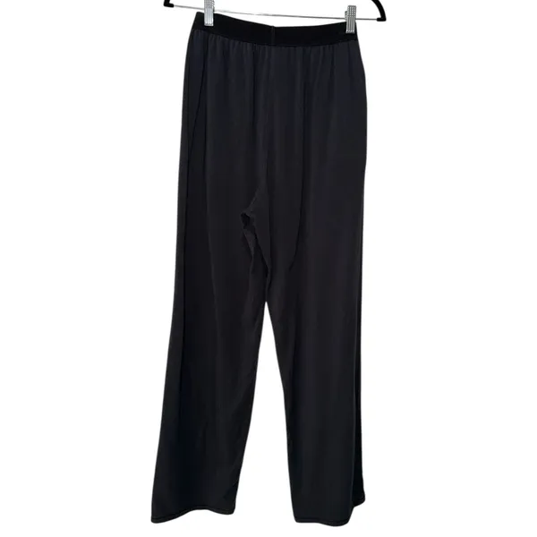 Skims Relaxed Fit Mens Straight Leg Stretch Lounge Pants Sz S Black Jersey - Image 2