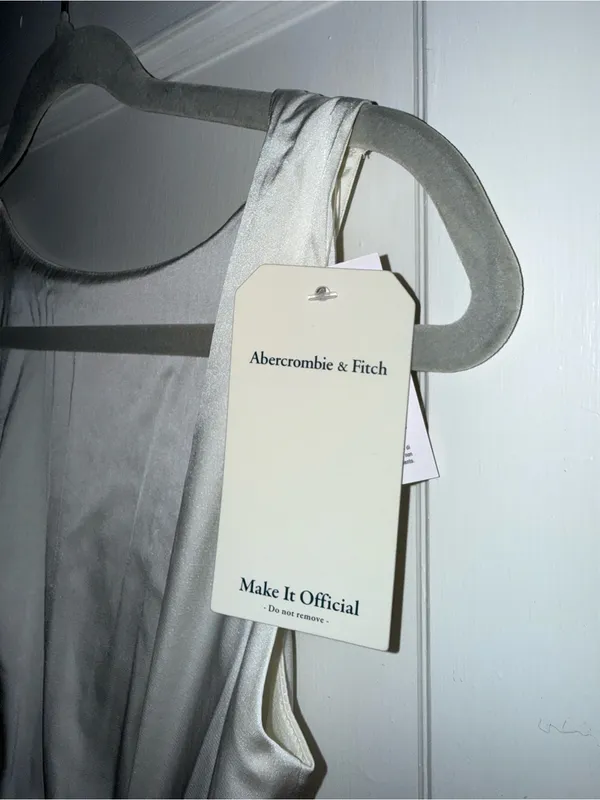 Abercrombie White Sleeveless Open-Back Mini Dress - Image 5