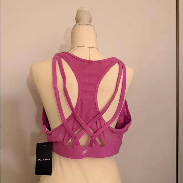 Fabletics Bold Pink Sport Bra - Image 2