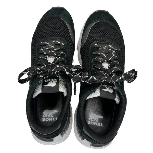 Sorel Kinetic Lite‎ Lace Sneakers Black/White Shoes NL3516-010 Women’s Size 8.5 - Image 4