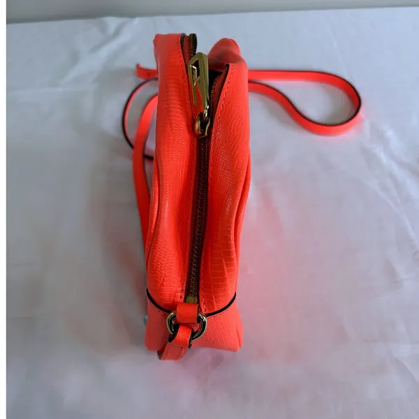 Juicy Couture Neon Orange Crossbody Bag Y2K Barbiecore Citrus Pop‎ Purse Bright - Image 5