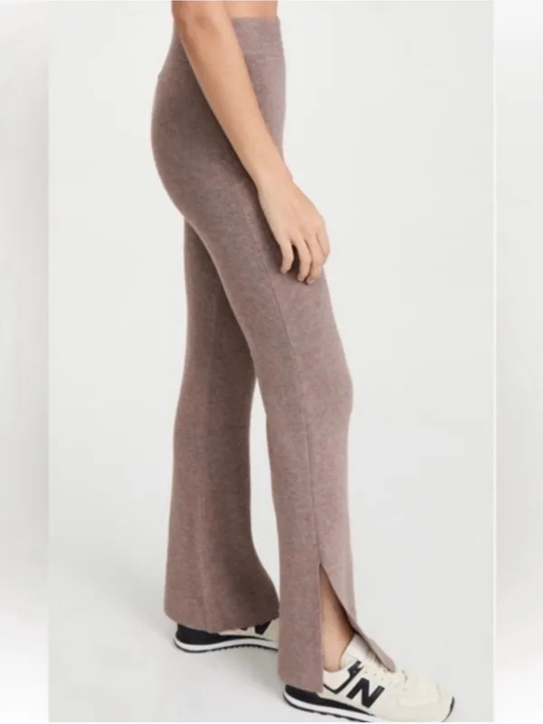 Le Ore Lodi Merino Wool Knit Pants Tan Brown Women’s Size XS - Image 2