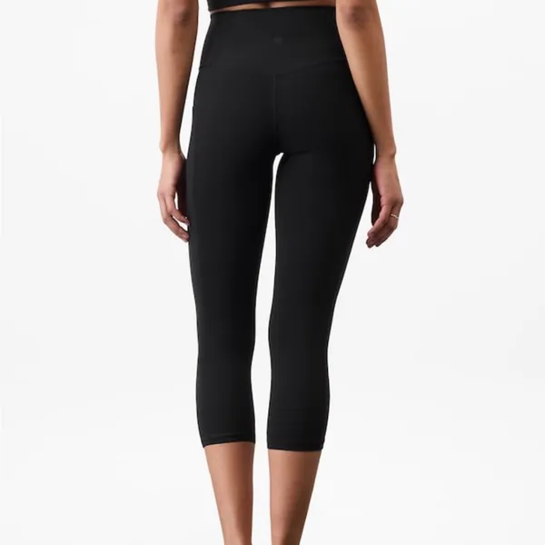 Athleta Black Salutation Crop Leggings - Image 2