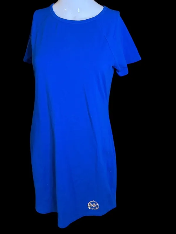 Michael Kors Royal Blue Short Sleeve Crewneck Dress - Image 2