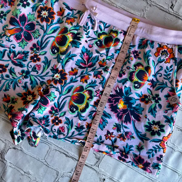 Vera Bradley Pink Floral Size 3X Women’s Shorts Pull On Drawstring Pockets Plus - Image 7