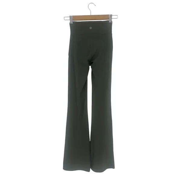 Lululemon Groove Super-High-Rise Flared Pant Army Green Size 0 Nulu - Image 7