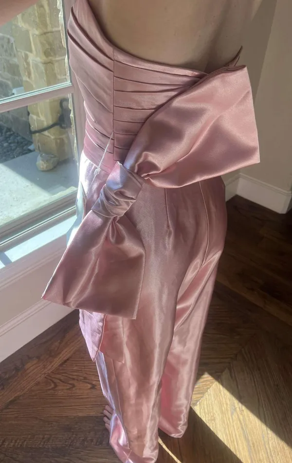 LAN Ting Bride Dress Pink Size 6 - Image 2