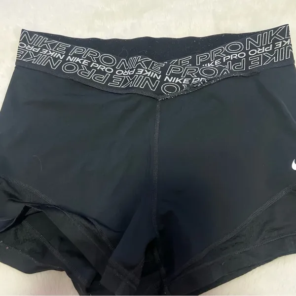 Nike Women's Black Pro Shorts - Image 2