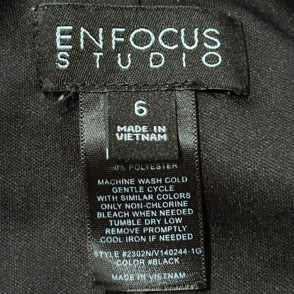 Enfocus‎ Studio Women's Black Sleeveless Jumpsuit Size 6 - Image 3