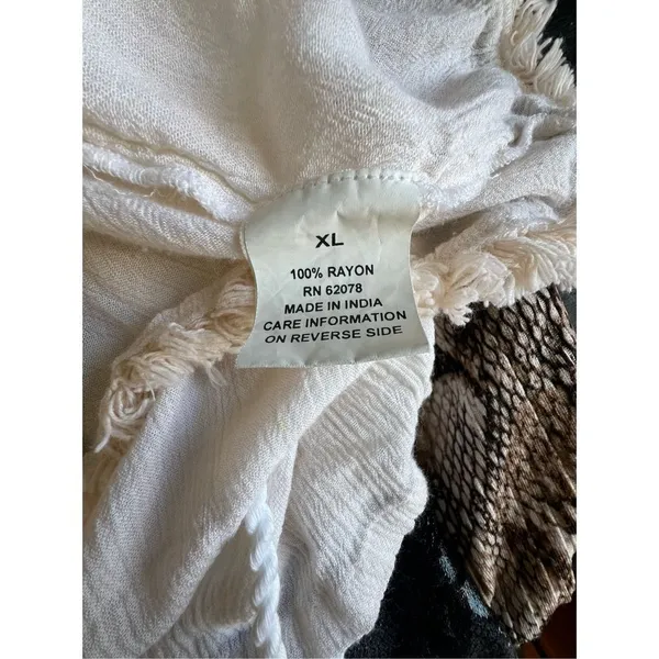 Katie’s Kloset Cream Lightweight Long Sleeve Boho V-Neck Blouse - Image 5