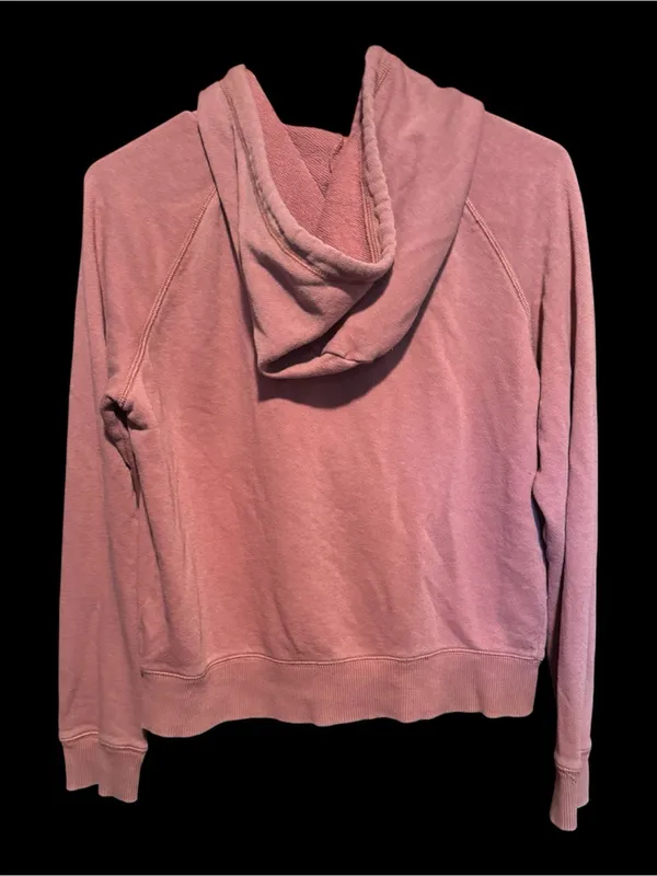 Aerie Soft Dusty Rose Pink Zip-Up Hoodie - Size Medium - Image 6