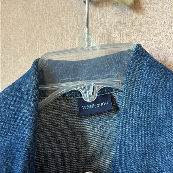 FINAL MARKDOWN Westbound Blue Denim Vest small - Image 3