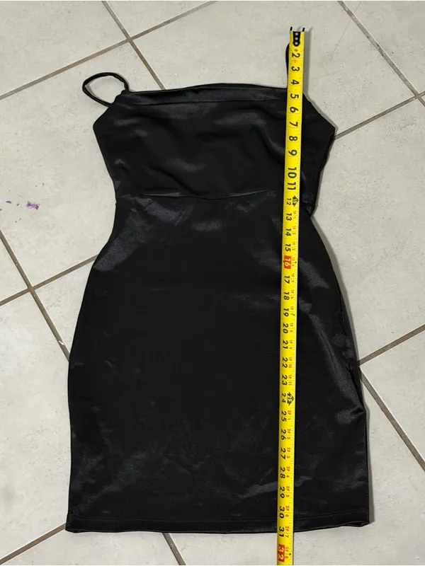 Windsor Women Mini Cowl Neck Sexy Black Night Out‎ Party Dress size M - Image 6