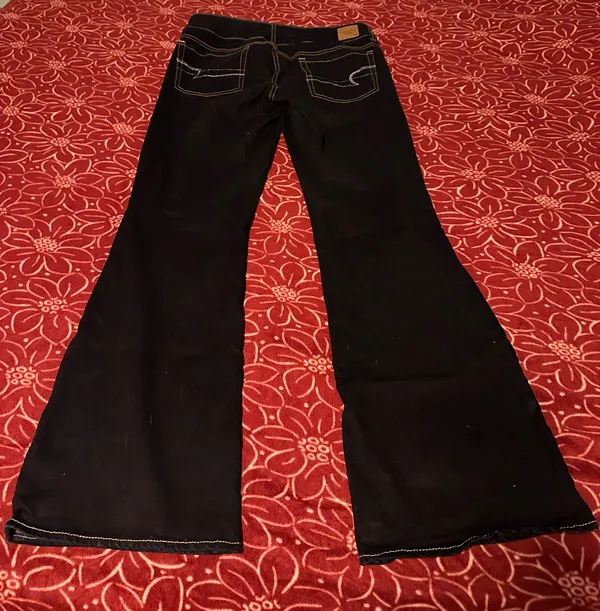 American Eagle Outfitters Bootcut Jeans Dark Blue Denim Women's - Image 3