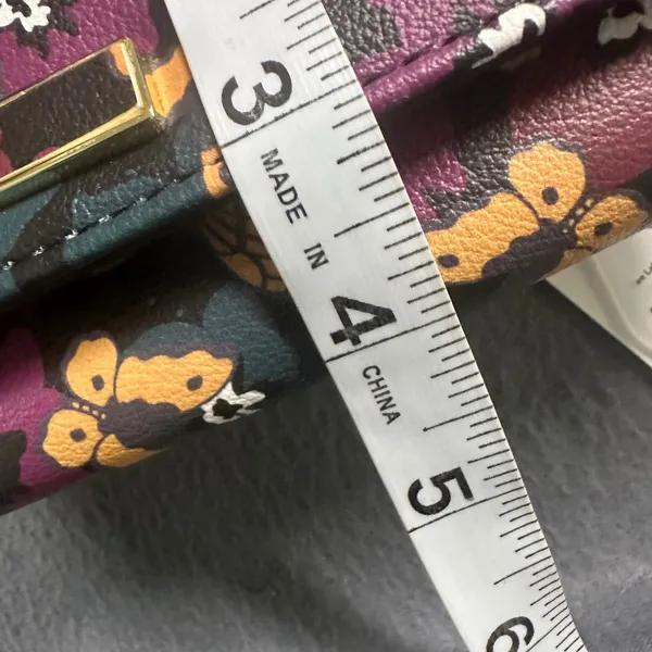 Time and Tru Checkbook Wallet Butterfly Floral Clutch Organizer Wallet NWT - Image 10