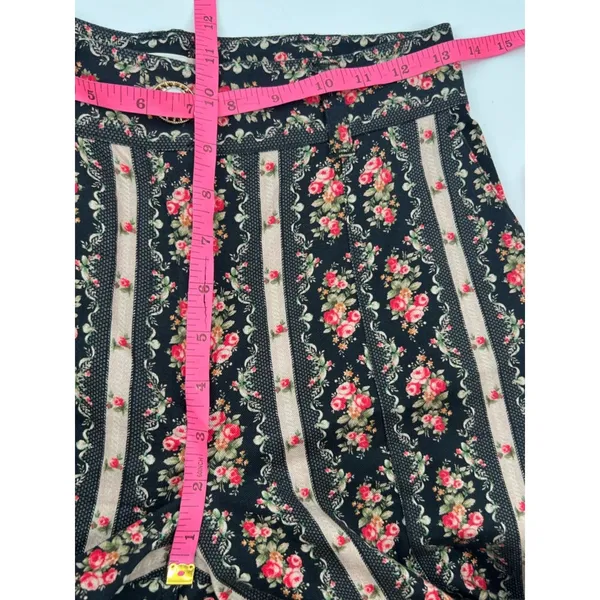 LoveShackFancy Meyerson Flare Pant vintage floral stripe‎ sz 00 - Image 4