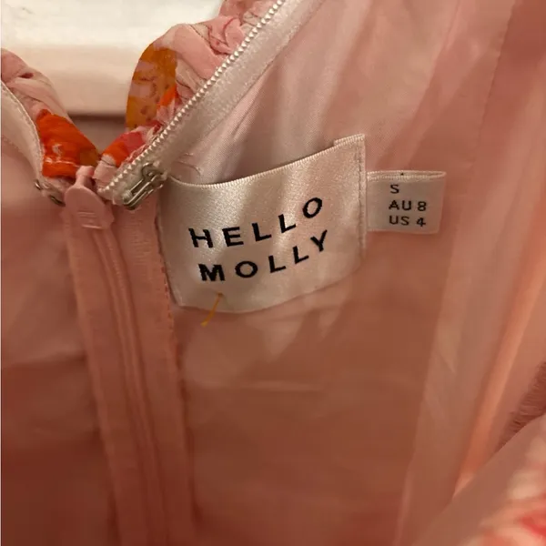 HELLO MOLLY FLOWERS ON MY MIND DRESS PINK small - Image 5