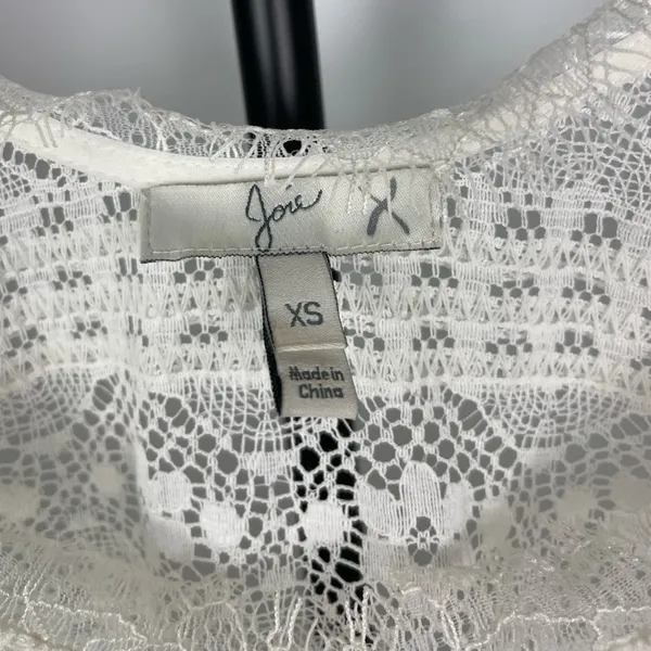 Joie Ivory Floral‎ Lace Mini Cover Up Dress - Image 4