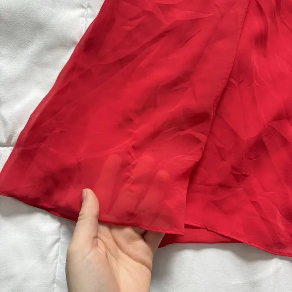 Victoria's Secret VS Unlined Babydoll Chemise Slip Dress Red Womens Large Feminine - Image 8