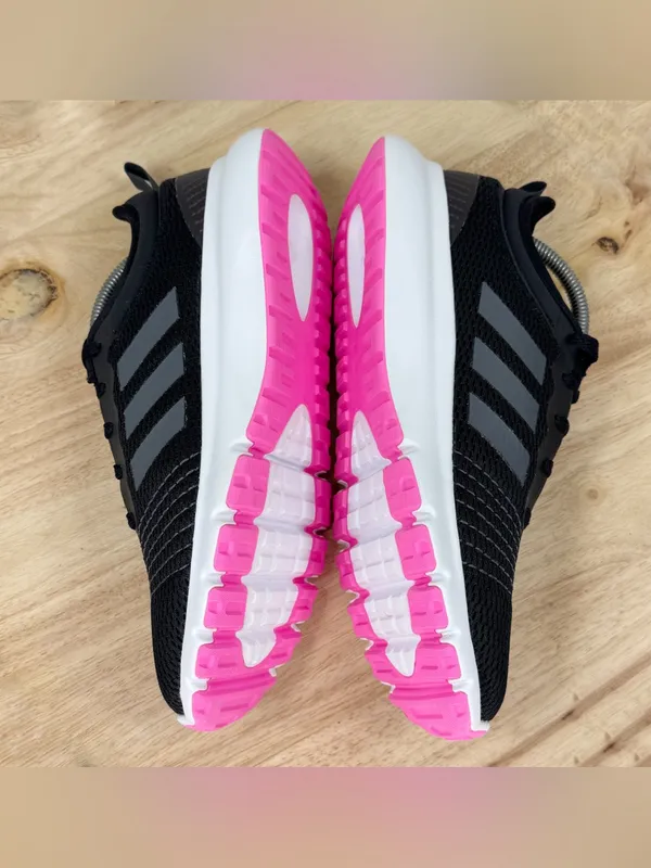 Adidas FluidUp Knit Running Shoe Sneakers Black Pink White Women Size 9.5 H02007 - Image 5