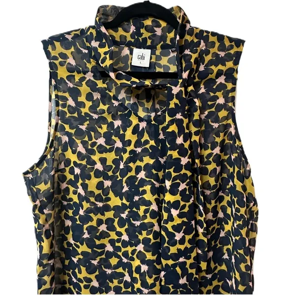 Cabi‎ By Anthropologie Flynn Floral Tie Top Size Large - Image 10