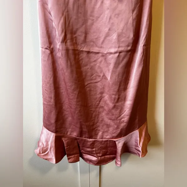ASTR The Label Marla‎ Flutter Strap Satin Mini Dress NWOT Pink Rose Size L - Image 4