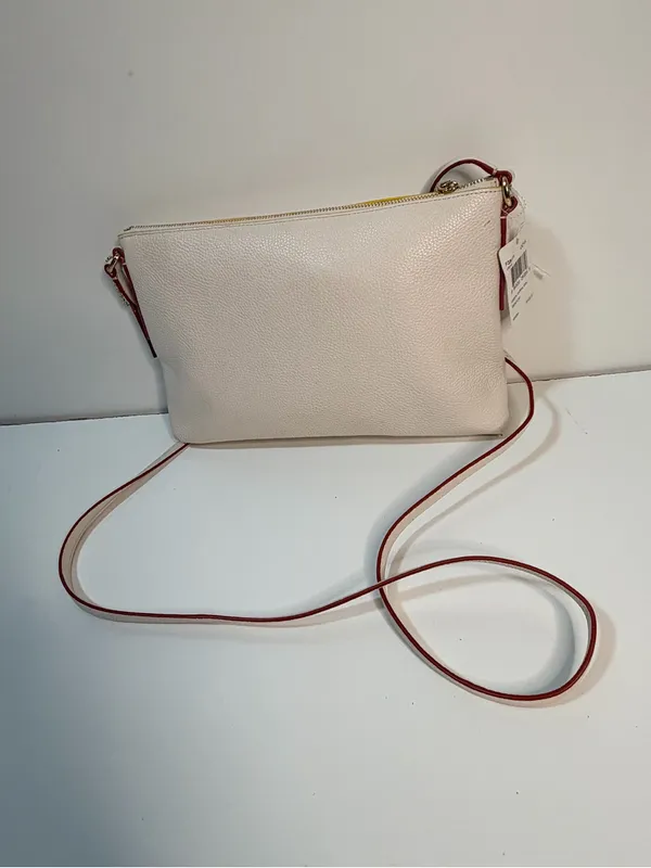 Coach Chalk Crossbody with Pink Trim and Blue Accent - Image 8