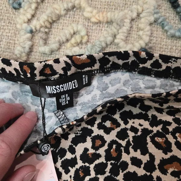 Missguided Leopard Print Flared Pants - Image 6