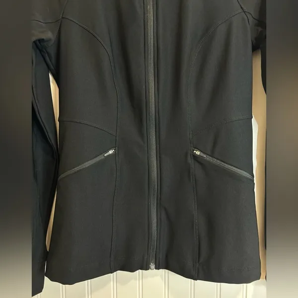 Prana Women's Black Zip Up Jacket athletic XS Running Yoga Gym. - Image 6