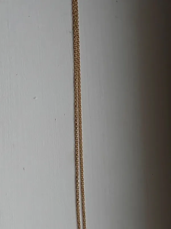 Vintage gold toned coral necklace - Image 5