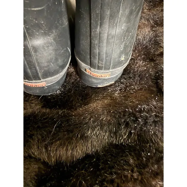 CHOOKA WOMEN'S CITY SOLID MID HEIGHT RAIN BOOTS 9 BLACK SHOES - Image 4