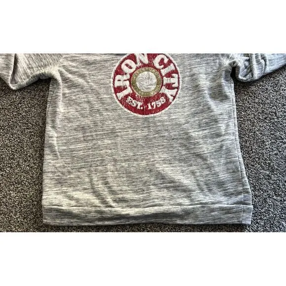 Earth Star "Iron City" Gray‎ Sweatshirt size XL - Image 4