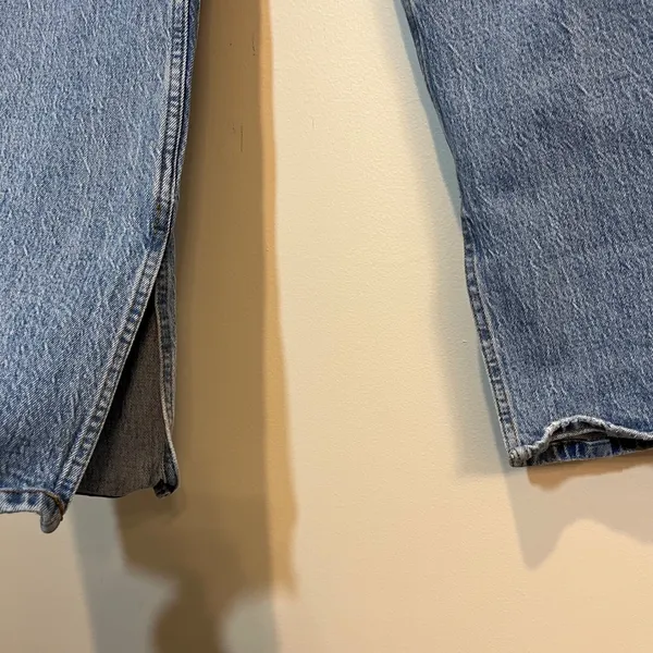 Abercrombie & Fitch Jeans 90s Relaxed High‎ Rise Rigid Denim Split Seam 30 / 10 - Image 5
