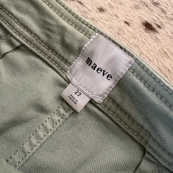 MAEVE Anthropologie The Ettie High-Rise Crop Wide-Leg Jeans by Size 27 - Image 3