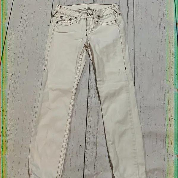 True religion white skinny jeans - Image 3