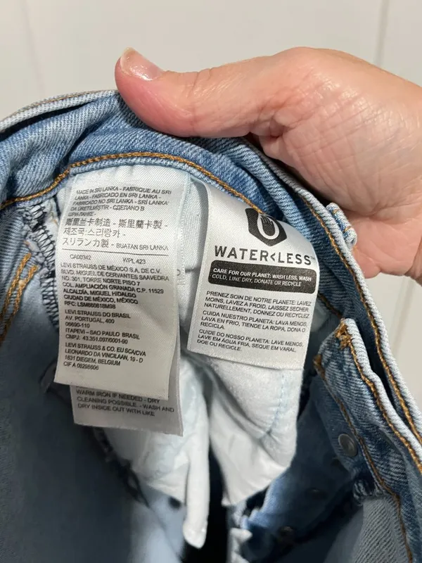 Levi's Size 29 Blue Ribcage Straight Button Fly Jeans - Image 7