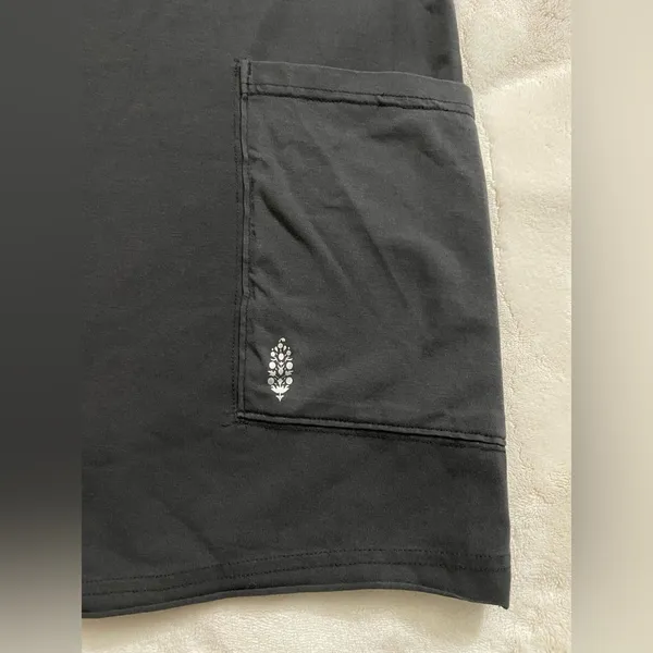 Free People Movement NWOT Hot Shot Tee Romper Washout Black Size XS - Image 8