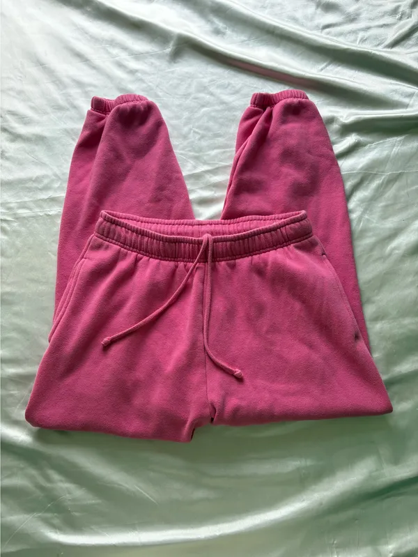 Victoria's Secret PINK pink sweatpants with rhinestone logo - Image 2